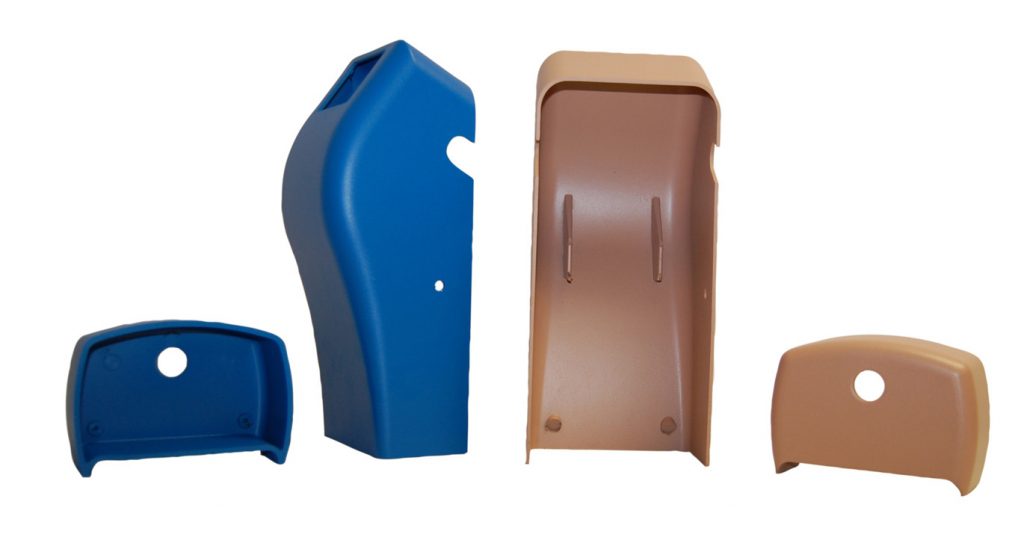 different plastic parts from injection molding